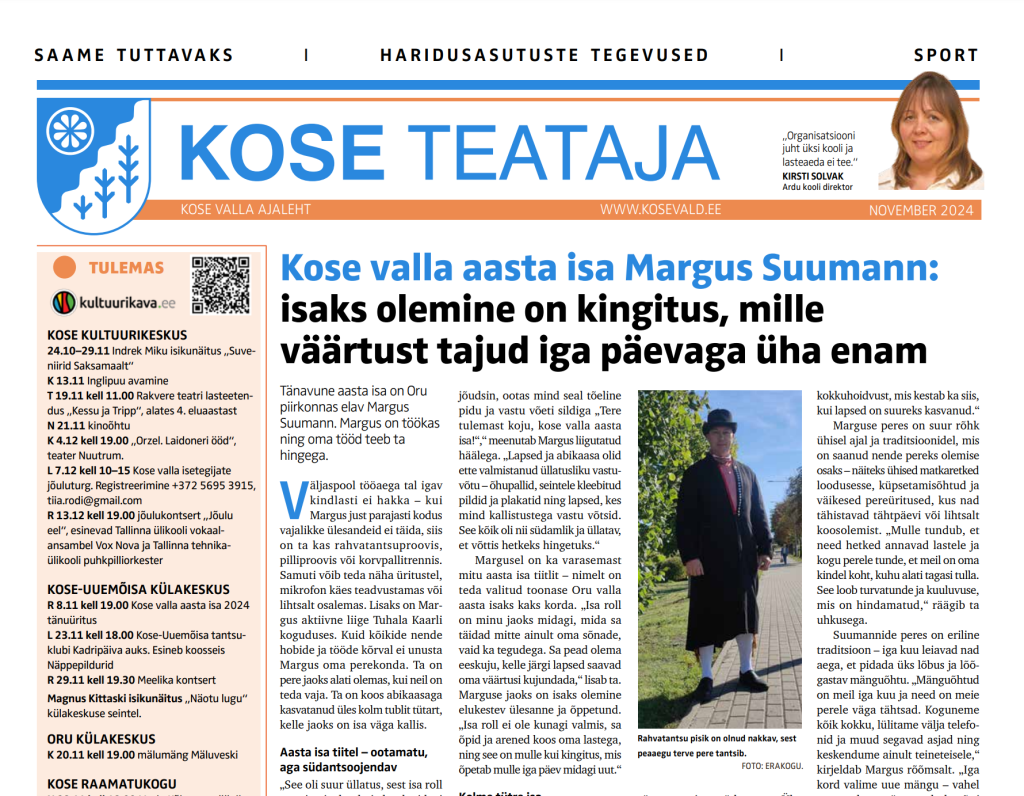 Kose Teataja- november 2024